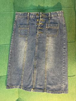 Chân váy jean size L - 0